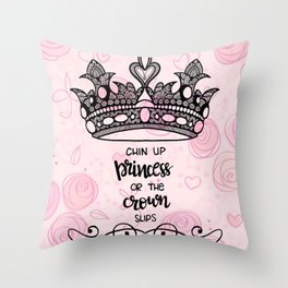 Princess Crown Throw Pillow