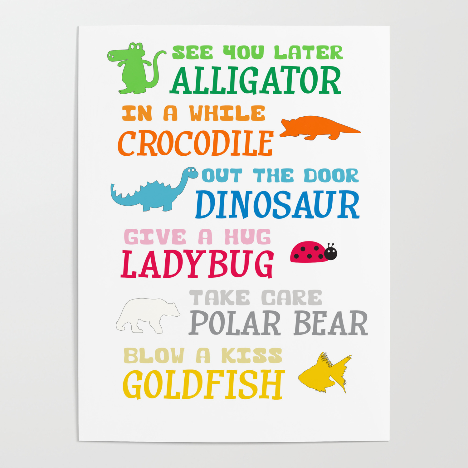 See You Later Alligator Poster By Socoart Society6 See You Later Alligator Poster By Socoart Society6