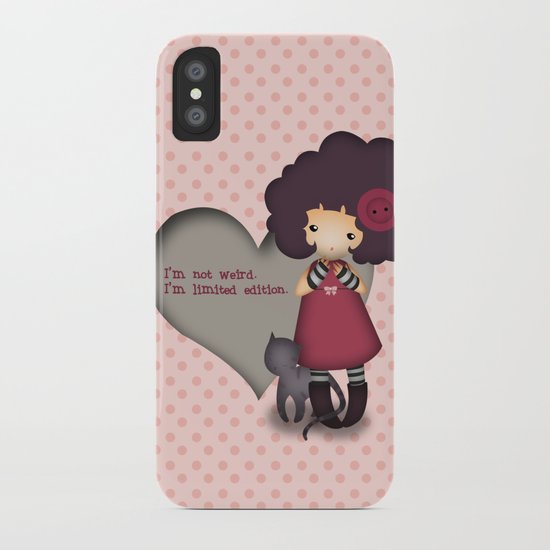 I'm not weird iPhone Case