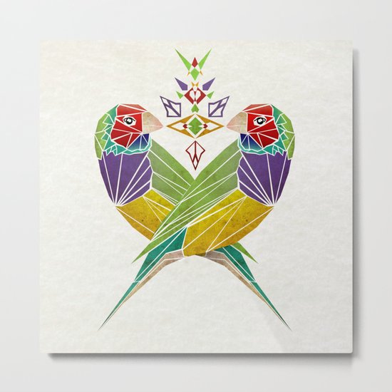 colors birds Metal Print