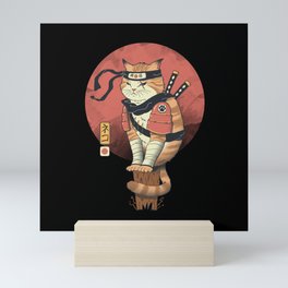 Shinobi Cat Mini Art Print