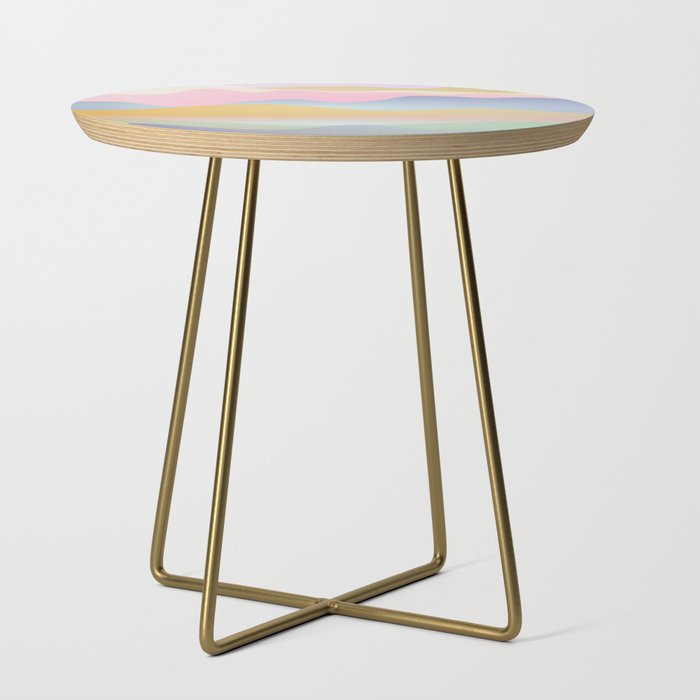 Morning glow Ombre landscape  Side Table