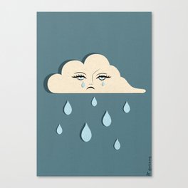 Sad Cloud Canvas Print