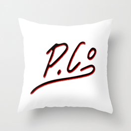 P.Co [Company Name] DarkMode Throw Pillow