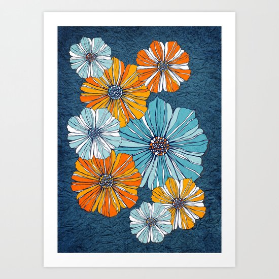 Marine flowers Art Print