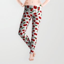 red cherry pattern Leggings