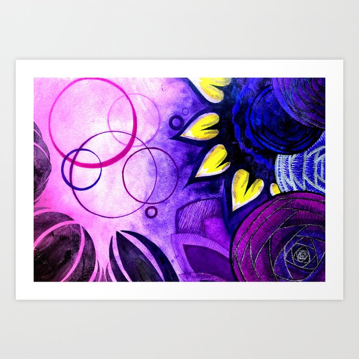 Purple Petals Art Print