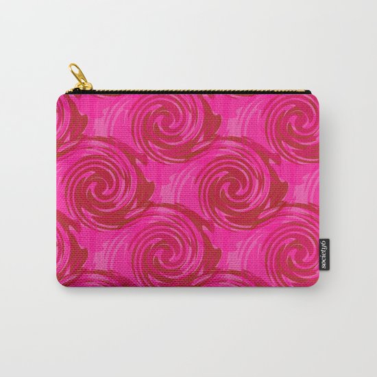 Abstract pattern in bright crimson tone. crimson . Carry-All Pouch