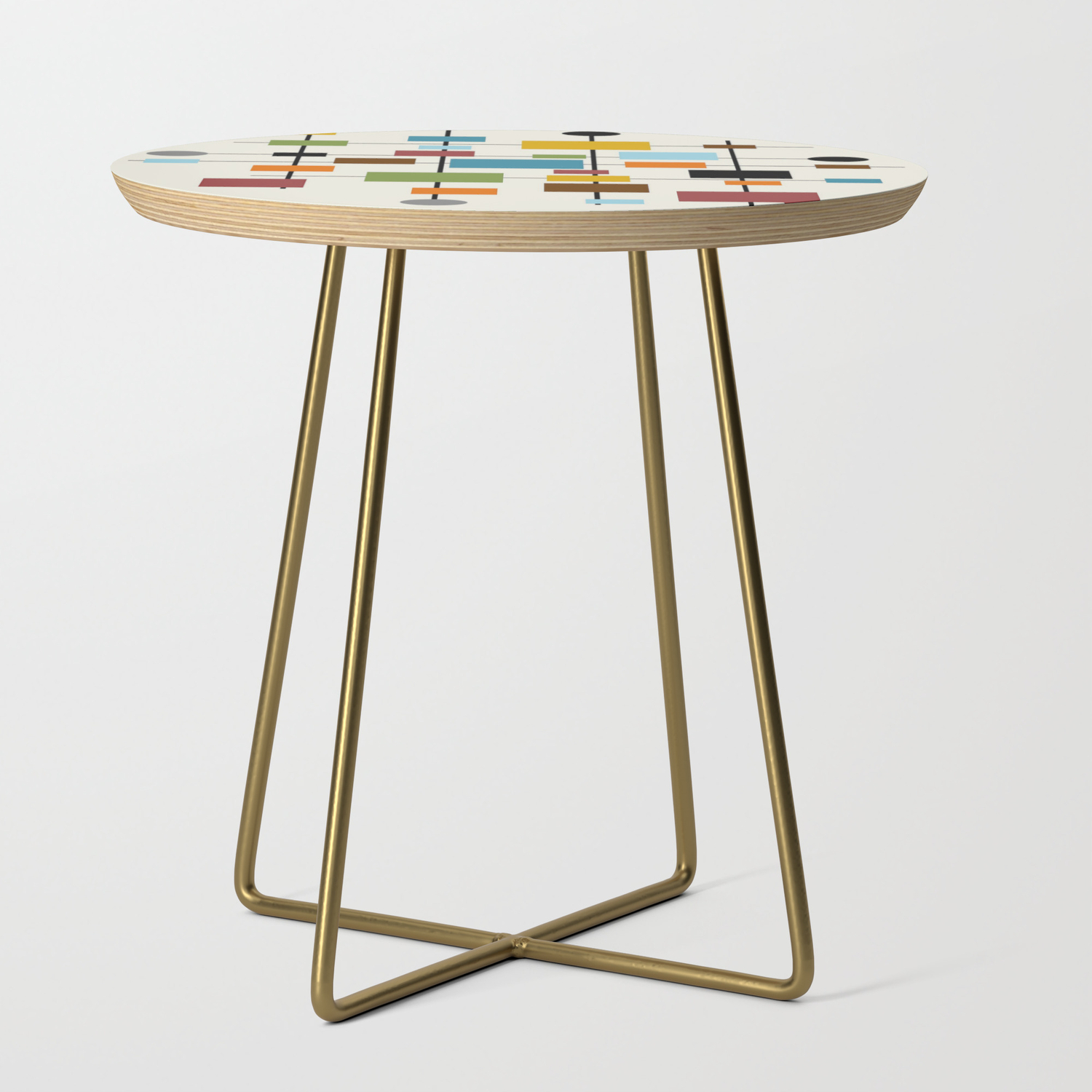 Mid Century Modern Art 1 3 Side Table By Oldurbanfarmhouse Society6