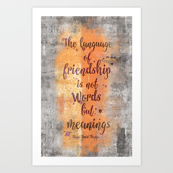 Friendship Art Print
