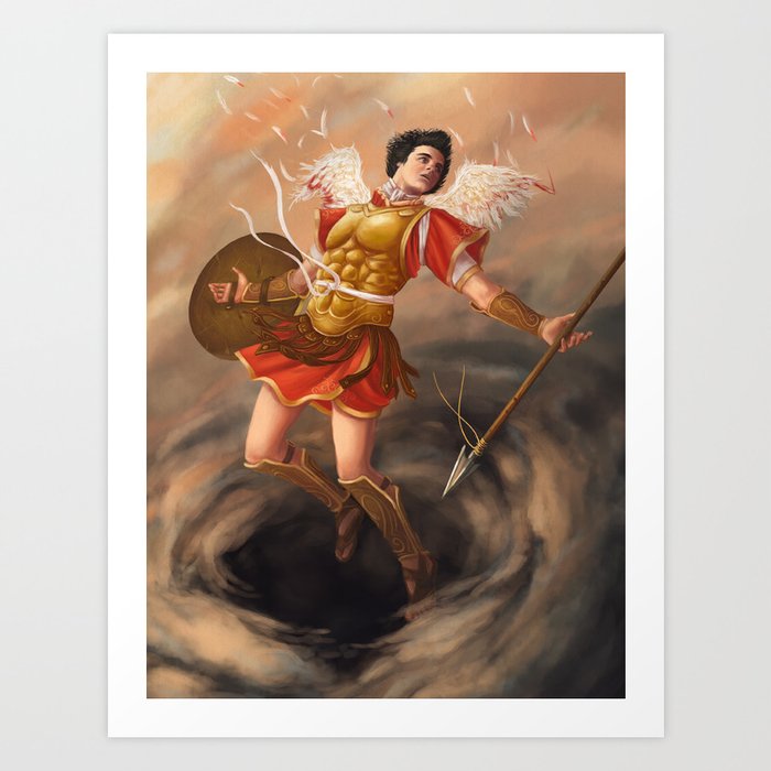 The Fall Of Lucifer Art Print By Lydiaguadagnoli Society6