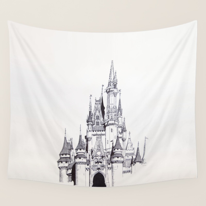 Cinderella Castle Wall Tapestry By Ariannawhite Society6