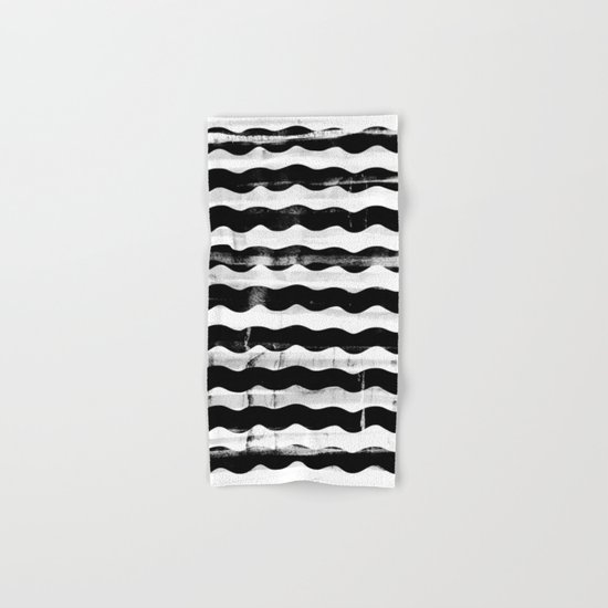 Black Waves Hand & Bath Towel