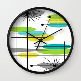 Mid-Century Modern Atomic Design Wall Clock