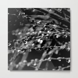 Rain Obstruction Metal Print | Black and White, Digital, Photo, Abstract 