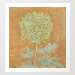 Chrysanthemum Painting Piet Mondrian Art Print