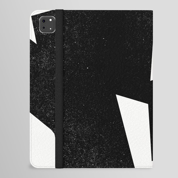 Abstract 312, Black and White iPad Folio Case