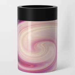 Pink, Beige, Red Abstract Hurricane Shape Design Can Cooler