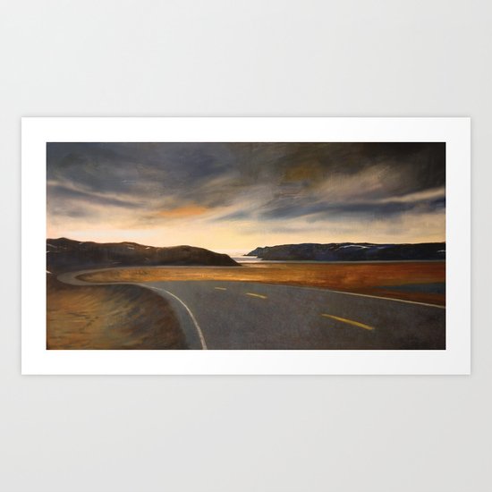 notte a Capo Nord Art Print