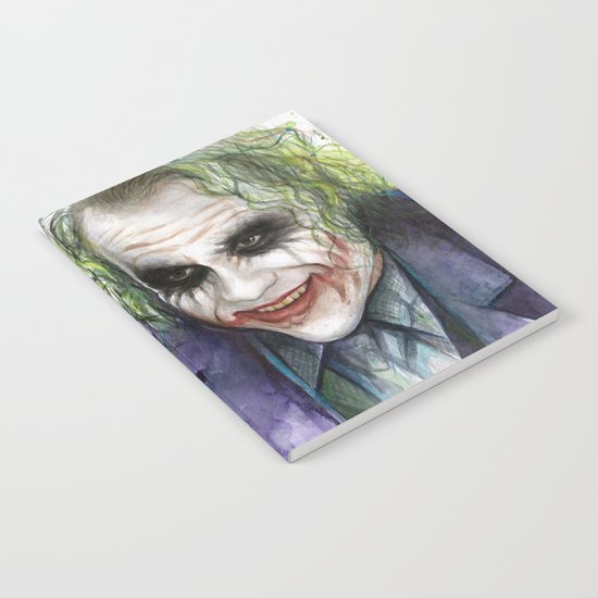 Joker Why So Serious Watercolor Notebook