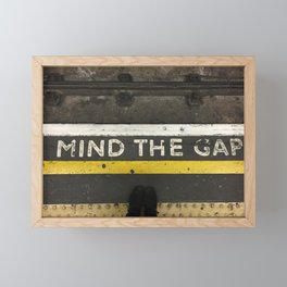 Mind the Gap Framed Mini Art Print