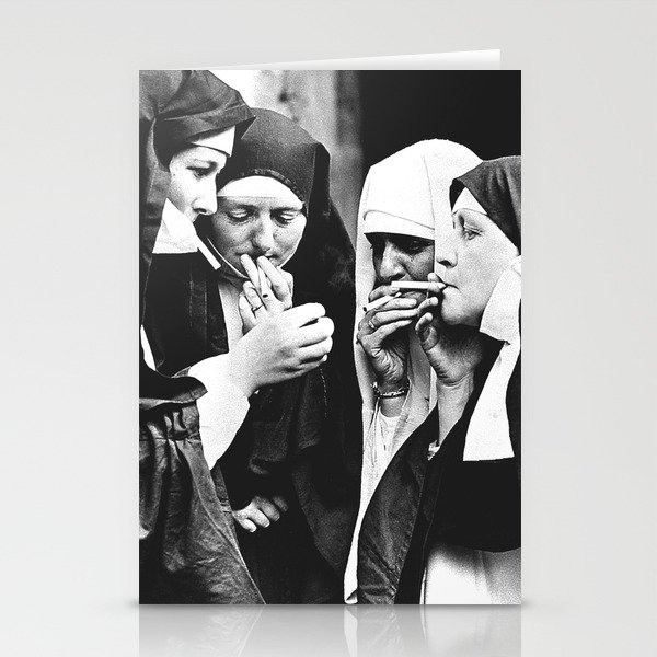 Smoking Nuns Stationery Cards