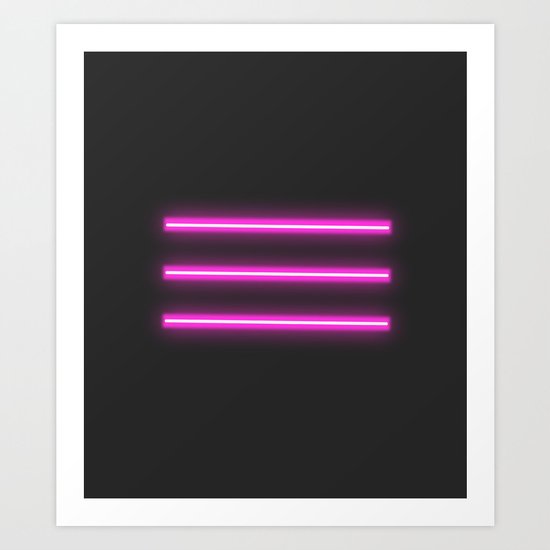 neon lights Art Print