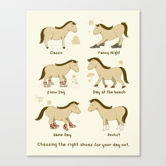 Horse Shoes Canvas Print