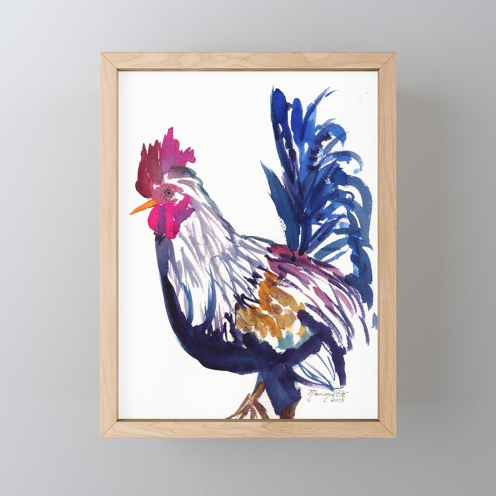 Kilohana Rooster 2 Framed Mini Art Print