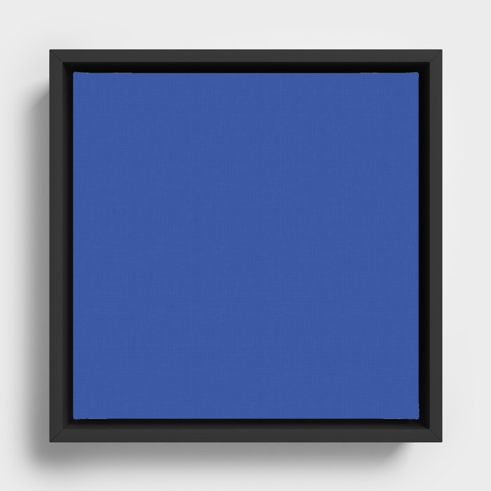 Dazzling Twilight Blue Framed Canvas