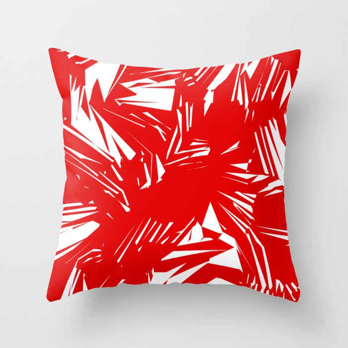 Red textured throw shop pillows