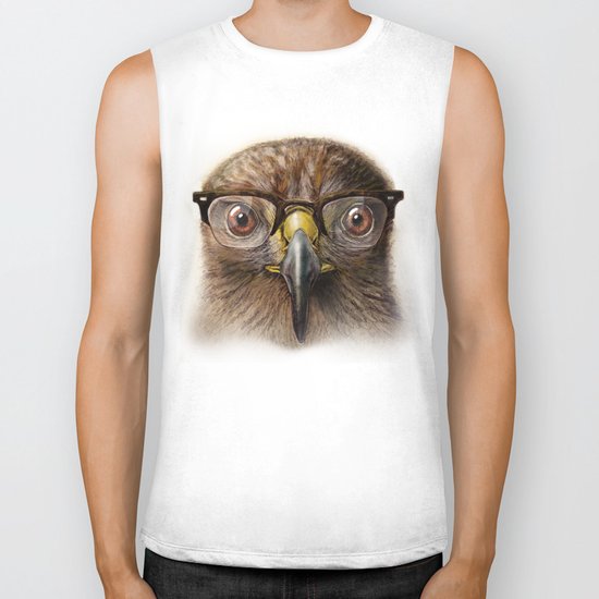 Hipster Eagle Biker Tank