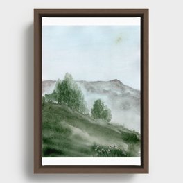Landscape "Rolling Hills" Framed Canvas