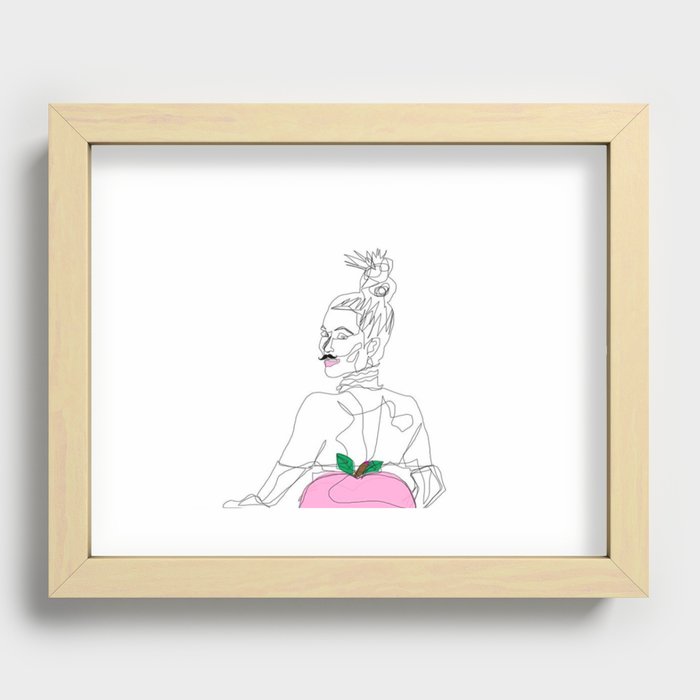 the pink lady Recessed Framed Print