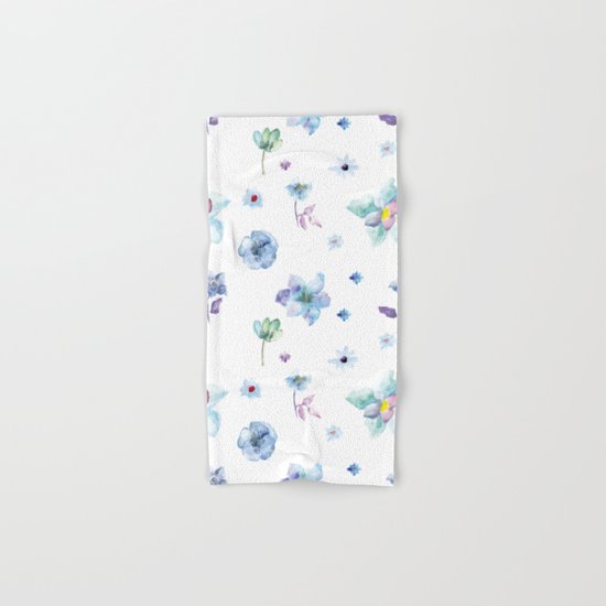 Delicate Floral Pattern 02 Hand & Bath Towel