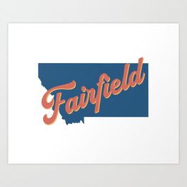 Fairfield, Montana Art Print