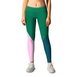 Nordic Abstract mountains pink green blue- vector painting Leggings | Awarness, Vector, Goodvibes, Calm, Meditation, Nature, Wellness, Nordic, Painting, Relaxing 