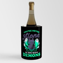Me And My Demons - Cute Evil Cat Gift Wine Chiller