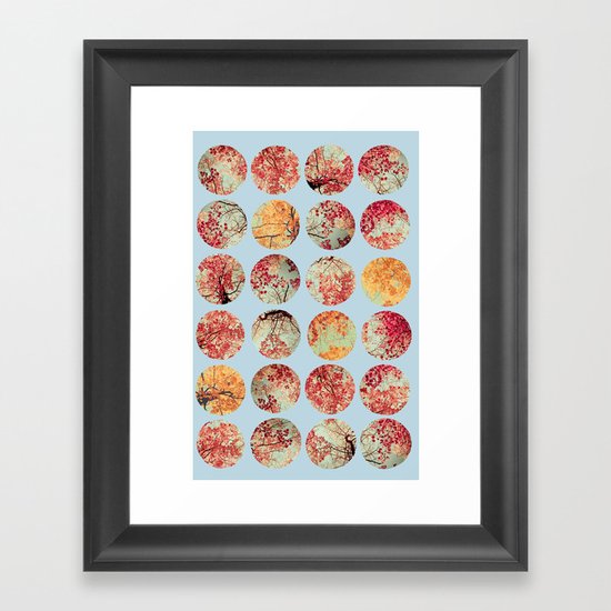 Cloud Inkblot Framed Art Print