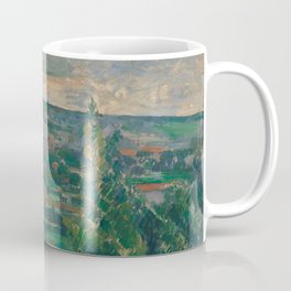 Landscape from Jas de Bouffan Coffee Mug | Oil, Aix En Provence, Painting, Scenic, Post Impressionism, Modernart, Jasdebouffan, Fineart, Trees, Green 