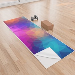 Rainbow Pattern Design Yoga Towel