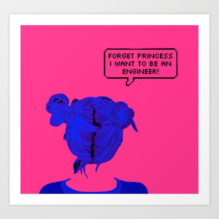 Forget Princess Art Print