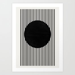 Stripes and Circle, Bauhaus Style  Art Print