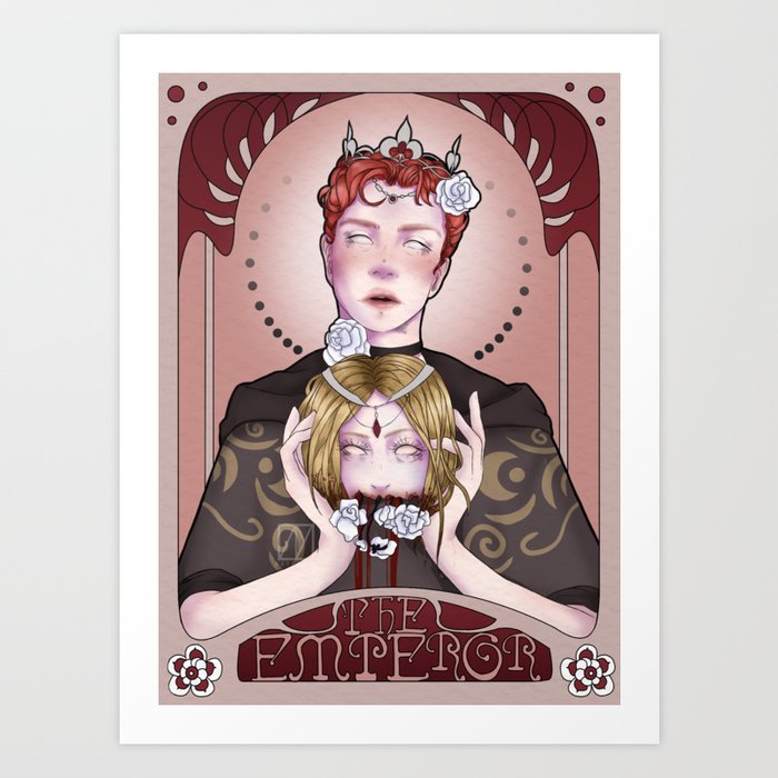 Tarot Card - The Emperor Art Print