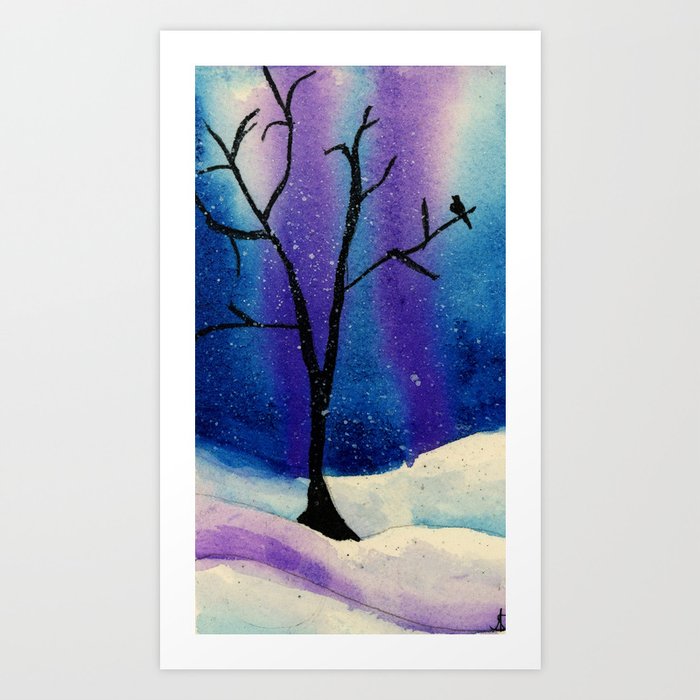 Winter tree Art Print