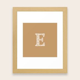 Letter E Framed Art Prints For Any Decor Style Society6