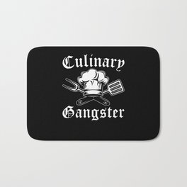 Culinary Gangster Bath Mat | Meme, Hobbychef, Chefhat, Chef, Restaurantchef, Chefgift, Funny, Cooking, Professionalchef, Quote 