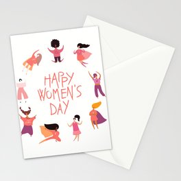 happy women's day Stationery Card