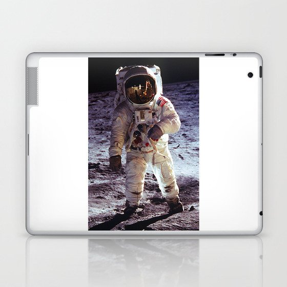 Apollo 11 Astronaut Buzz Aldrin Walking on the Moon 1969 Laptop & iPad Skin