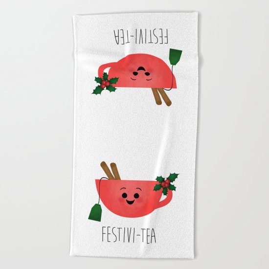 Festivi-tea Beach Towel
